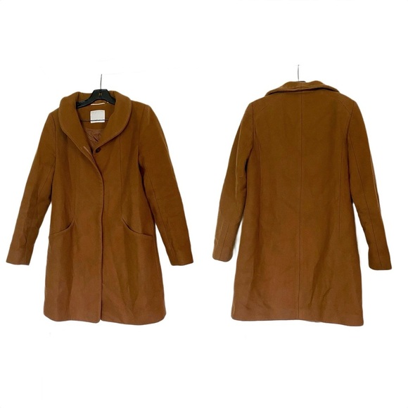 Aritzia Coat The Cocoon Virgin Wool Cashmere Winter Mid-Length Cigar M FLAWED - Picture 2 of 15